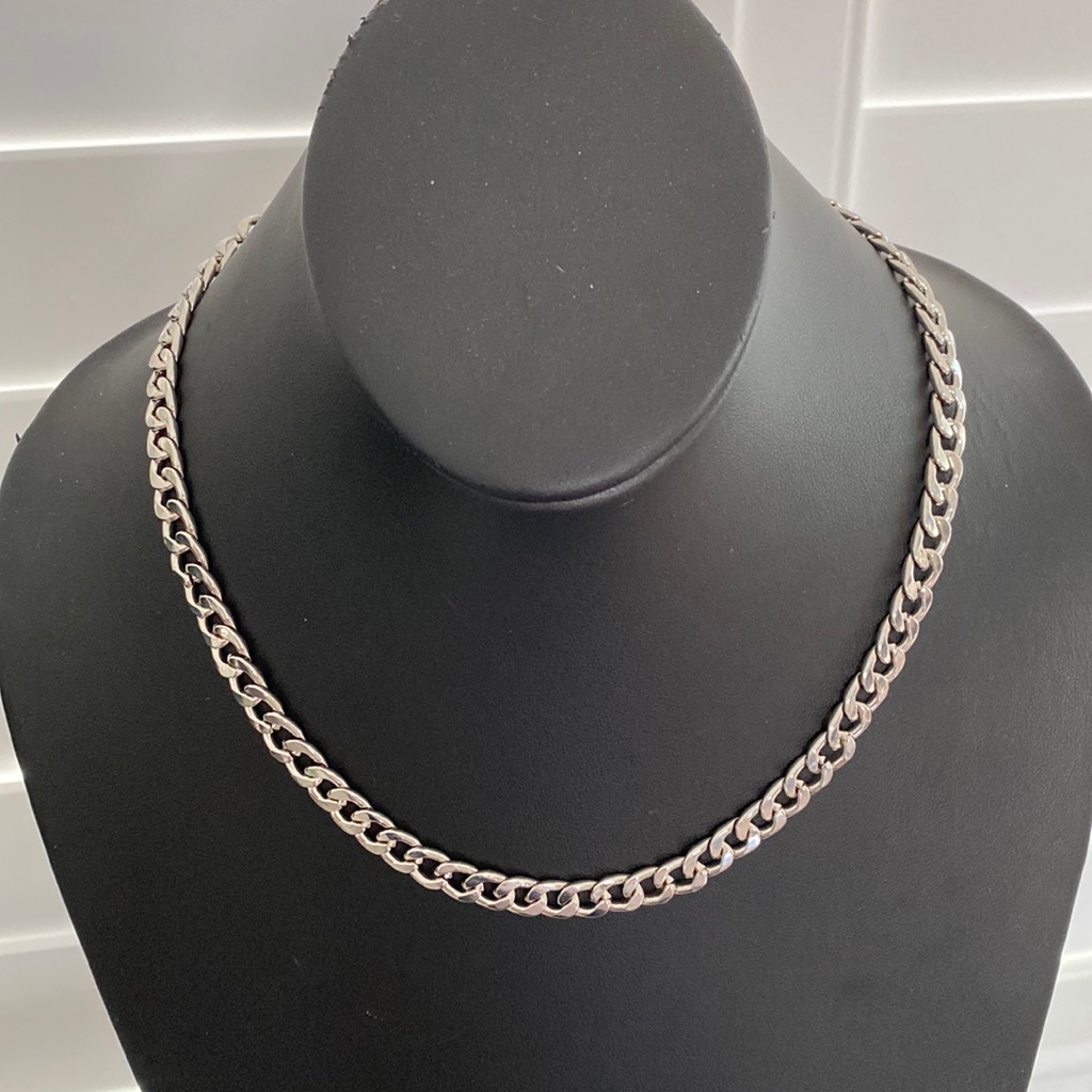 Nashelle Nwot Silver Link Flat Chain